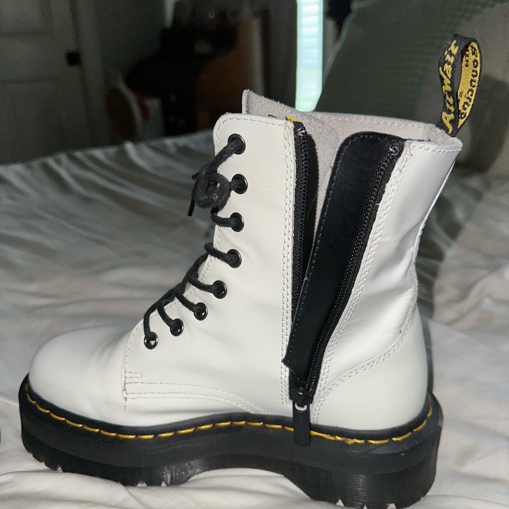 White Doc Marten Jadon boots - Picture 7 of 10